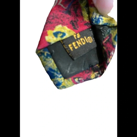 Fendi Cravatte Made in Italy Silk Tie - Picture 4 of 5